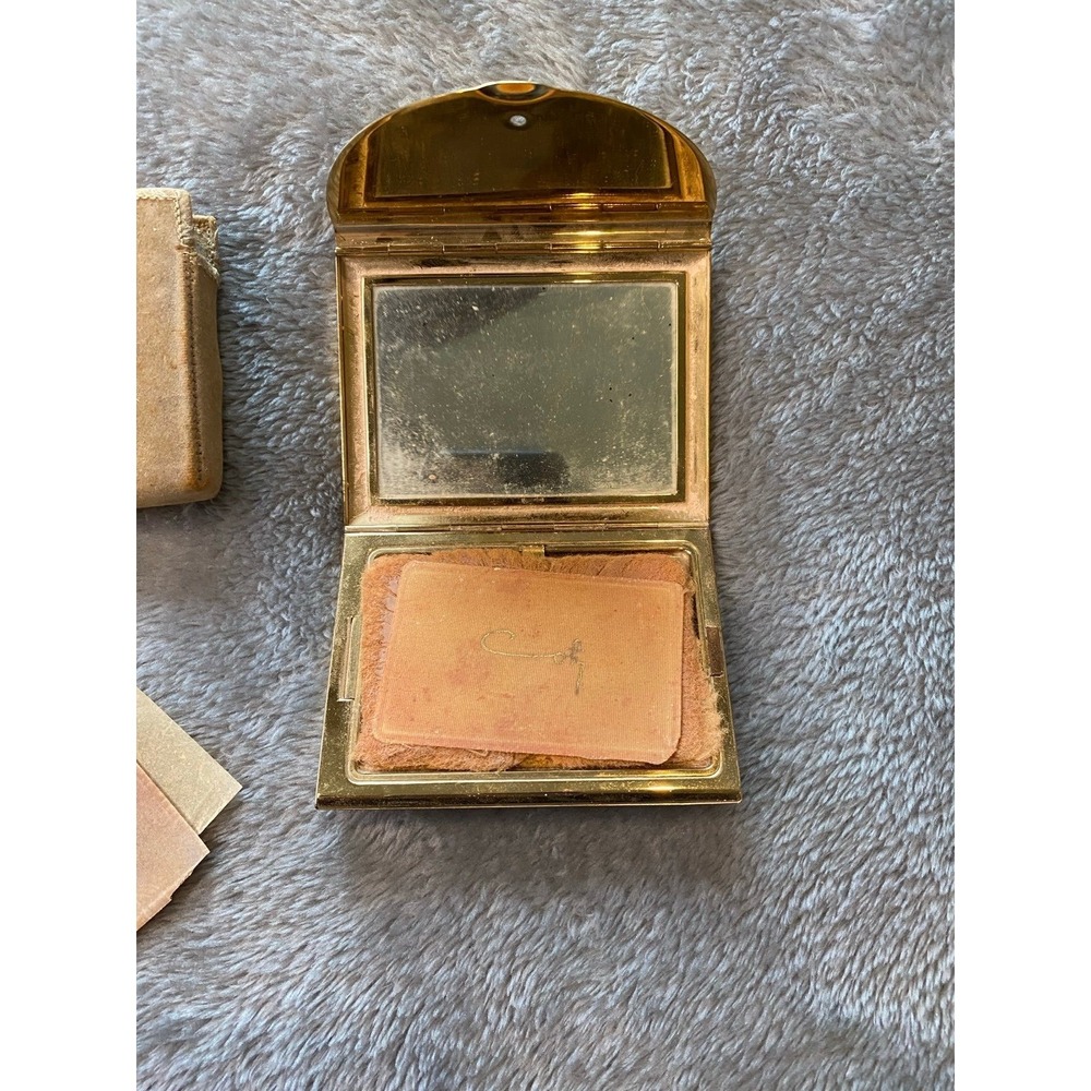 Vintage Coty Compact Make-up Mirror & Cover Glamour Antique Collectibles